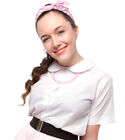 Womens Size XL White Peter Pan Collar Button Up Short Sleeve Blouse  - Hey Viv