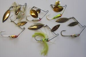 New ListingTERMINATOR Spinnerbait Used Lot Of 6 Mixed Colors/Weight /For Repair Or Parts