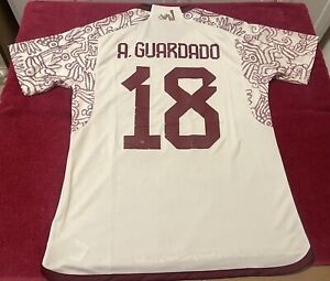 Adidas México Away White Jersey Of Andres Guardado Number 18 Fits Like 2xl