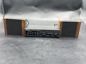 EPX-90 desktop Audio Rack System FM/AM Stereo Receiver Speakers alarm clock