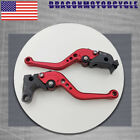 CNC Motorcycle Adjustable Short Levers Handle For HONDA CBR1000RR 2004-2007 RED