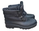 Sorel Ankle Snow Boots Womens Size 9 Black Faux Fur Removable Liner