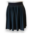 Torrid Plus Size 2 Black Faux Leather Pleated Punk Gothic Schoolgirl Mini Skirt