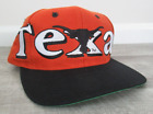 Texas Longhorns Vintage Logo 7 Snapback Hat Spellout NCAA UT Orange Black