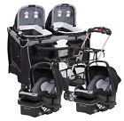 Baby Trend Double Stroller Frame With 2 Car Seats Twins Playard Twins Combo Set