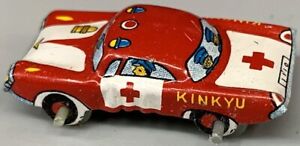 1960s Free Wheeling Miniature Made in Japan Tin LITHO KINKYU “Penny Car” - NOS