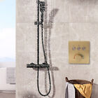 3 Way Function Concealed Thermostatic Shower Constant Temp Mixer Valve Set US