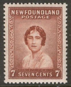 NEWFOUNDLAND 208 1932 7c RED BROWN DUCHESS OF YORK FIRST RESOURCES ISSUE VF MNH