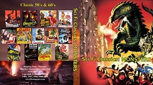 SCI FI CLASSICS: MONSTERS  - (2 BLU RAY DVD SET of 50's & 60's MONSTER MOVIES)