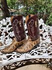 11D Lucchese Eastern Rattlesnake Snakeskin cowboy western Boots Read Ready Wear