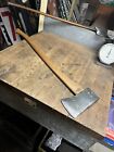 Old Vintage Original 5.5 Lb Axe Tool Marked 4 Council W Wooden Handle USA