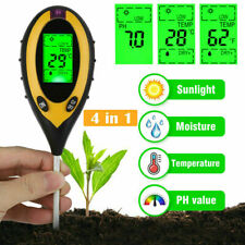 4 in 1 PH Soil Tester Water Moisture Sunlight Meter Tool For Garden Flower Plant