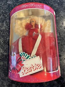 Happy Holidays 1988 Barbie Doll NIB NRFB