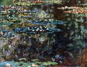 Water garden at Giverny by Claude Monet art painting print