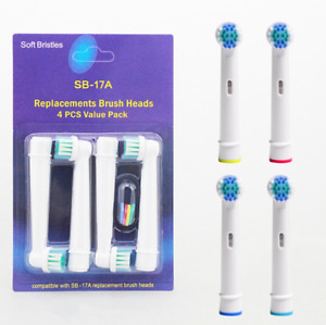4pcs Electric Tooth Brush Heads Replacement For Braun Oral B Toothbrus US