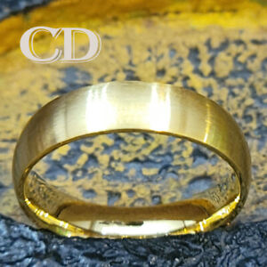 Women's Matte Gold Promise Ring Band - Matte Gold Promise Ring For Girls