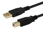 Monoprice USB-A to USB-B 2.0 Cable - 28/24AWG  Gold Plated  Black  3ft