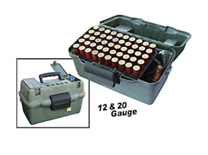 MTM Deluxe Shotshell Case Field Box 12/20 Gauge Holds 100-rounds