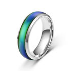 Stainless Steel Plated Color Changing Mood Ring Temperature Rings Women Men 6-12