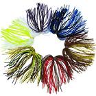 Silicone Jig Skirts 10 Bundles Fishing Lure Spinnerbait Skirt Replacement for...