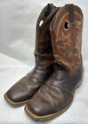 Double H Mens Size 11.5EE Brown Leather Oil Resistant Square Toe #DH5417 Boots
