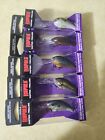 Rapala Shad Dancer SDD-4 Lot Of 5 Lures All Different Colors All Live Patterns
