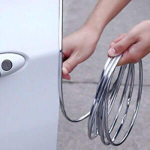 2M Car Chrome Trim Strip Car Door Edge Scratch Guard Protector Strip Accessories (For: Kia Soul)