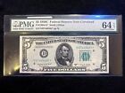 $5 1950C Federal Reserve Note Cleveland PMG 64 EPQ