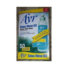 Ayr Saline Nasal Rinse Kit Sinus Wash Natural Soothing Relief Iodine Free 50 ct
