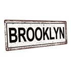 Brooklyn Metal Sign; Wall Decor for Mancave, Den, or Gameroom