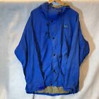 Vtg 90s Polo By Ralph Lauren Hi Tech Jacket Full Zip Snap Button Mesh Blue Sz L
