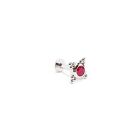 14K REAL Solid Gold Ruby Granule Bead Stud Helix Tragus Cartilage Earring 16G
