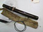 OLD SAMURAI JAPANESE MATCHING MOUNTS THICK DAGGER TANTO SWORD & SCABBARD #Y61