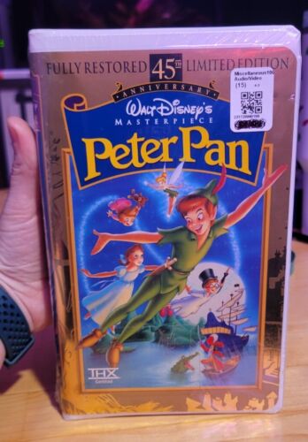 SEALED Peter Pan VHS Disney 45th Limited Edition