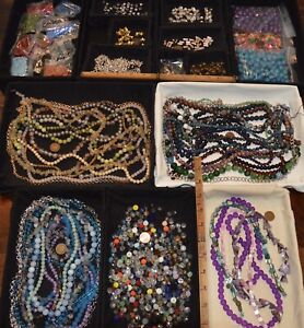 Large-Huge Lot Jewelry Making BeadsNew:Silver,Star Cut Stone,Wood,Chain,Crystal