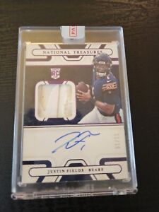 2021 National Treasures True RPA Justin Fields 11/15 #RGS-JF On-Card Auto