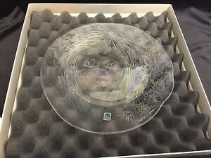 Crystal Maidens by Jose Diniz Summer The Sunshine Crystal Plate, COA, New in Box