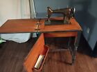 Antique Singer Sewing Machine W/ Original Table