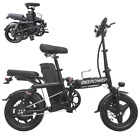 DEEPOWER Mini Electric Bike 400W 48V 14'' Foldable Bicycle For Adult Ebike K301