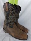 ROCKY Brown Leather Western Work Boots Cowboy’s 12