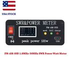 USA FM-AM-SSB 1.8MHz-50MHz SWR Power Watt Meter SWR&Power Meter Peak Power 120W