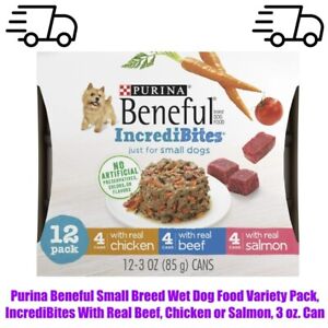 Purina Beneful Small Breed Wet Dog Food Variety Pack, 3 oz. Can
