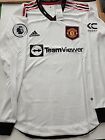 NWT Adult Women Customized Jersey Manchester United Long Sleeve Size M White