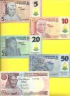 Nigeria 5 10 20 50 100 naira 2009-15 set of 5 Uncirculated