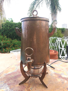 Custom Hammered Copper Urn
