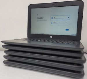 *LOT OF 5*  HP Chromebook 11 G4 V2W30UTABA  (16GB SSD, 4GB RAM) P.G.L
