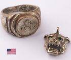 WH 1942 Ring WEHRMACHT GERMAN WWII ww2 Tiger PENDANT MILITARY Soldiers AMULET DE