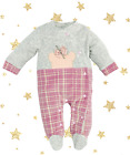 Baby Girl Clothes. Long Sleeves Romper Gray & Pink Plaid