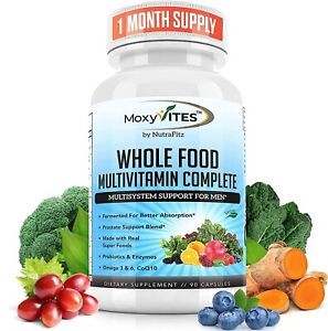 Mens Multivitamins - Daily Mens Vitamins with 44 Organic Whole Food 05/26