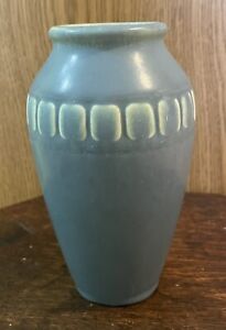 Rookwood Pottery Vase 1928 #2312 Matte Blue Art Nouveau